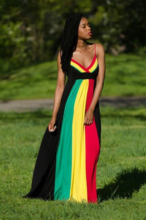 Urban Beauty Art And Such Dresses Rasta Dress Striped Maxi Dresses