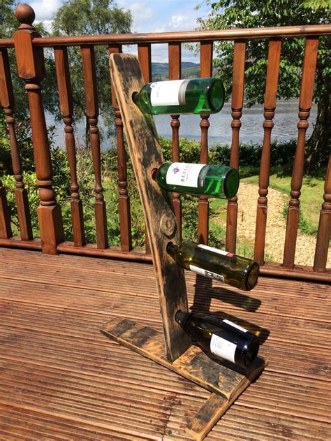 Whisky Barrel Stave Wine Rack Etsy Botellero Estantes De Vino