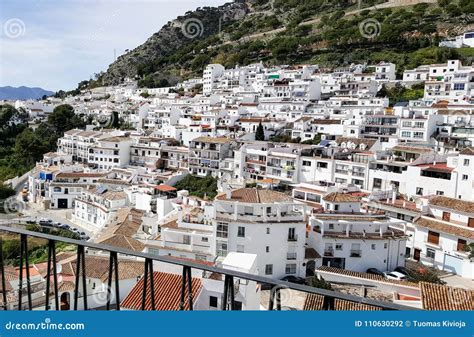 A View Of A Spanish Village Mijas In Andalusia Stock Photo Image Of