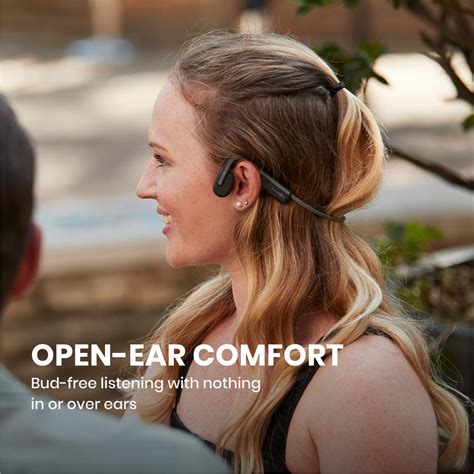 aftershokz openmove wireless bone conduction open ear bluetooth headphones includes pack buy