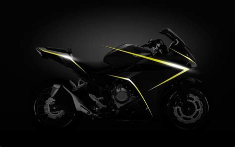 Download Wallpapers Honda Cbr500r 2016 Black Sport Motorcycle New