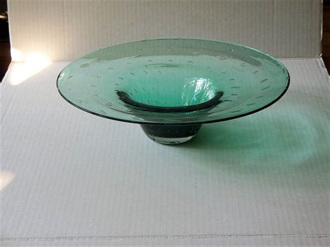 Blenko Solar Orbit Art Glass Bowl 9418 Mid 90 S Etsy Art Glass Bowl Blenko Glass Glass Art