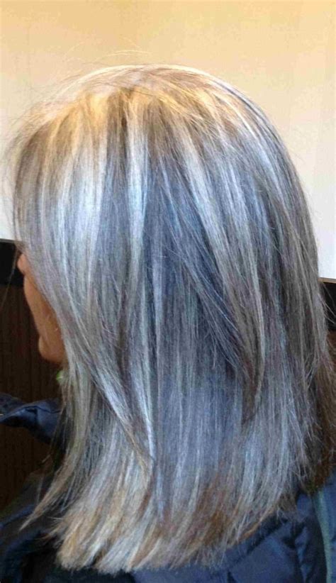 Silver highlights.yup, silver and gray highlights are all we see across our social media feeds, and we'd be lying if we said we aren't obsessed. Image result for golden blonde highlights on gray hair ...