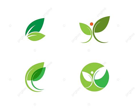 شعارات البيئة الخضراء ورقة الطبيعة عنصر ناقل رمز زخرفة الرسم نبذة