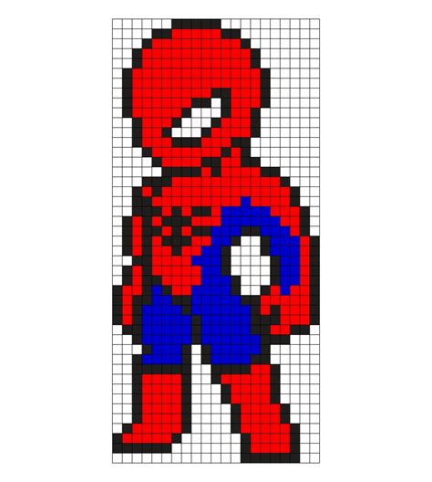 Spiderman Pixel Art Minecraft