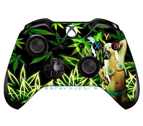 Green Sexy Girl Skin For X Box One X Box One Controller Sticker Cover