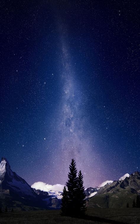 Milky Way Night Sky Wallpaper