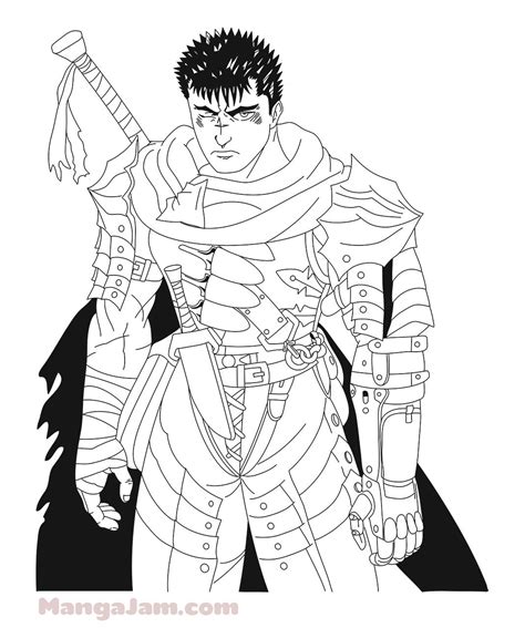 Cool Sketches Berserk Manga Characters Learn To Draw Guts