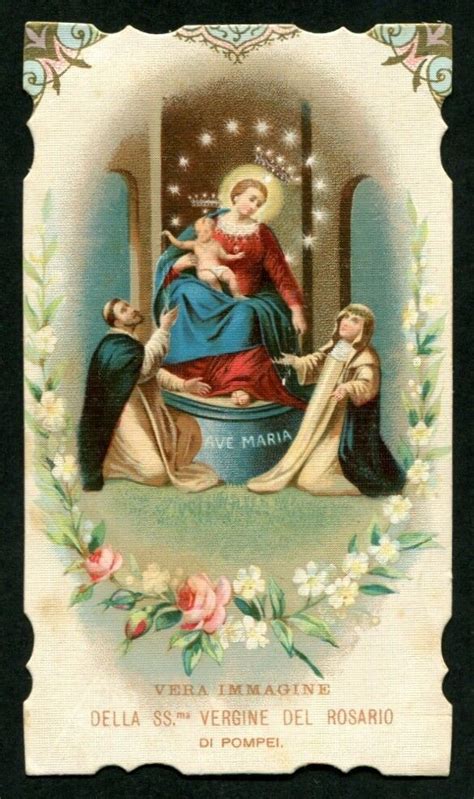 Santino Holy Card Madonna Del Santo Rosario Di Pompei N11402 Eur