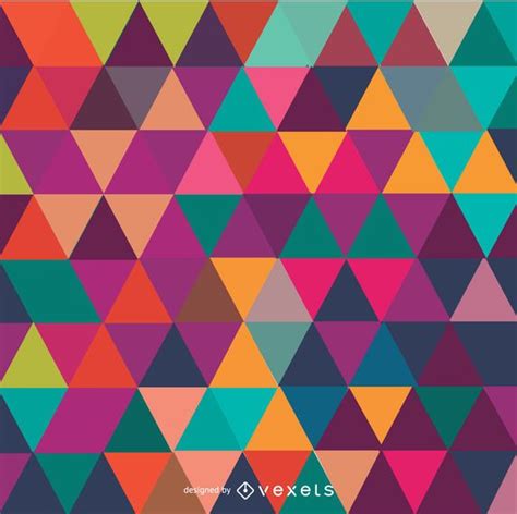 Triangle Mosaic Colorful Background Vector Download