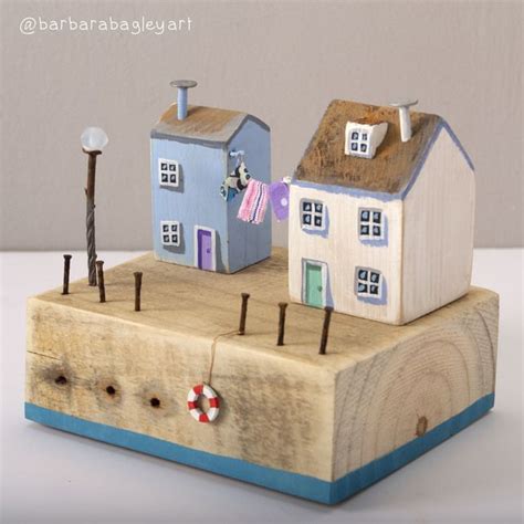 Handmade Wooden Houses Handmade Wood Crafts Small Wooden House