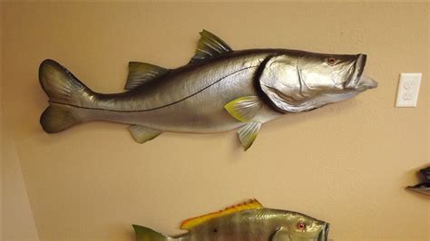 44 Inch Snook Half Sided Fish Mount Replica
