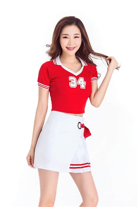 Women Japanese Schoolgirl Cosplay Uniform Set Girl Sexy Lingerie Gleeing Cheerleader Costume