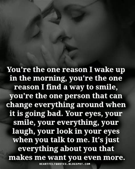 you re the one reason heartfelt love and life quotes