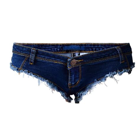 2019 Tassel Low Rise Waist Hot Short High Cut Denim Booty Sexy Jeans