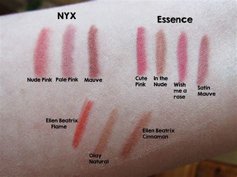 Pin By Nicole On Random Swatches I Guess Essence Cosmetics Nyx Lip