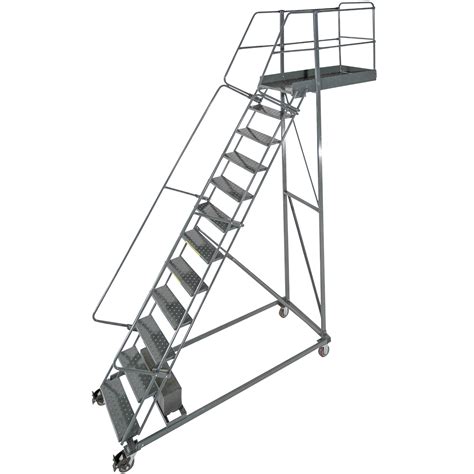 Ballymore Cl 12 14 12 Step Heavy Duty Steel Rolling Cantilever Ladder