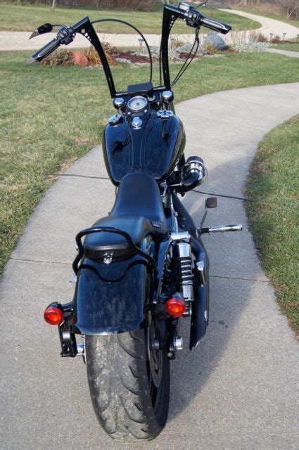 What's wide up front, low in the back and round at both ends? 2010 Harley Davidson Dyna Wide Glide Custom