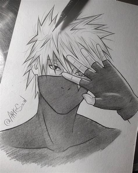 My Quick Original Sketch Of Kakashi Let Me Know What You Think Naruto