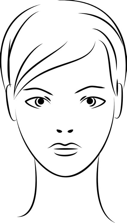 5 out of 5 stars. Female Face Line Art - Openclipart