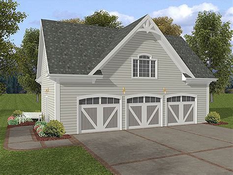 3 Car Garage Plans Three Car Garage Loft Plan With Siding Façade