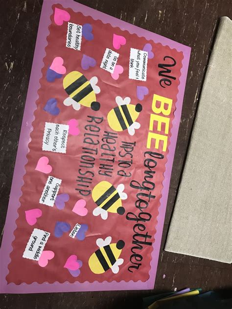 Healthy Relationship Tips Valentines Day Themed Bulletin Board Valentines Day Bulletin Board