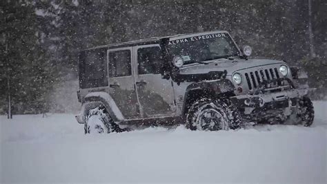Jeep Jk Rubicon In Deep Snow Youtube