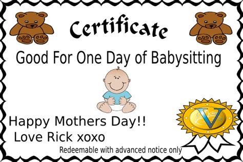 Start from $30 depending on number of children and specific dates. Babysitting Coupon 3 Clip Art at Clker.com - vector clip ...