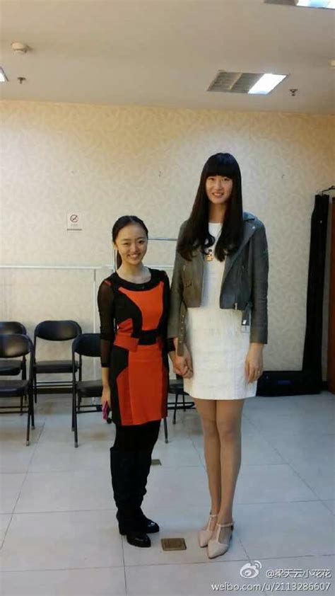Tian Yun Liang 197cm Tall Woman Height Comparison