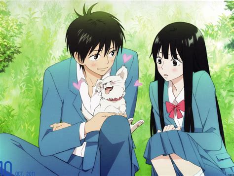 Anime Couple Group Cute Girl Boy Cute Dog Kimi Ni Todoke Series Sawako Kuronuma Character Shouta