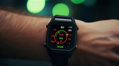Premium Photo Heart Rate On Display Smartwatch Runner Checking