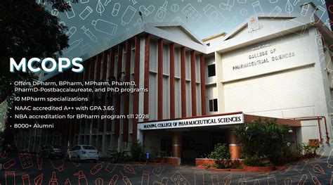 Manipal College Of Pharmaceutical Sciences Mcops Pharmacy Courses