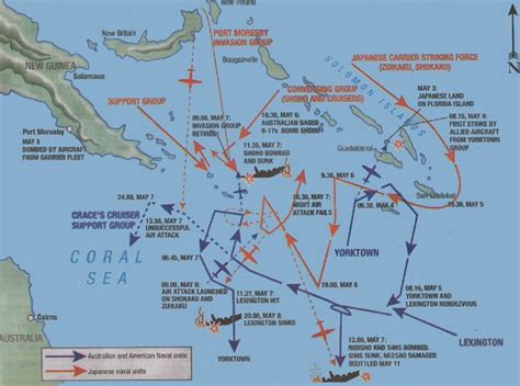 World War Ii Pacific Battles Of The Coral Sea History War