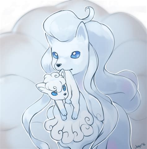 Alolan Vulpix And Alolan Ninetails By Artricahearts Pokémon Sun And
