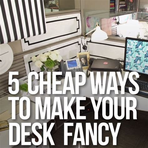5 Cheap Ways To Dress Up Your Desk Work Space In 2019 Work Desk