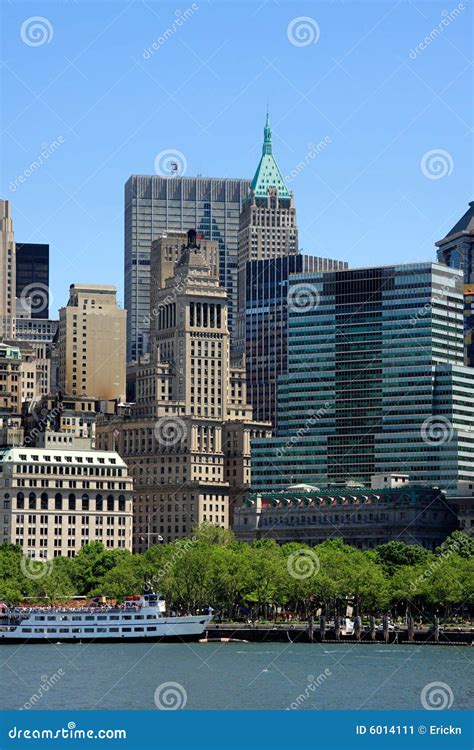 Lower Manhattan Buildings Stock Image Image 6014111