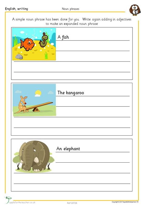 Nouns Worksheets Noun Phrases Worksheets Noun Phrase Worksheet