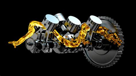 3d Illustration Of Engine Motor Parts As Crankshaft Pistons With Motor