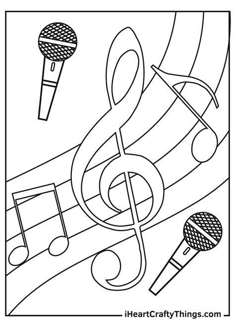 Musical Instruments Coloring Pages