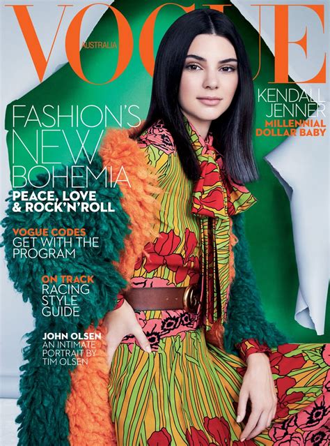 Kendall Jenner Vogue Magazine Australia October 2016 Issue • Celebmafia