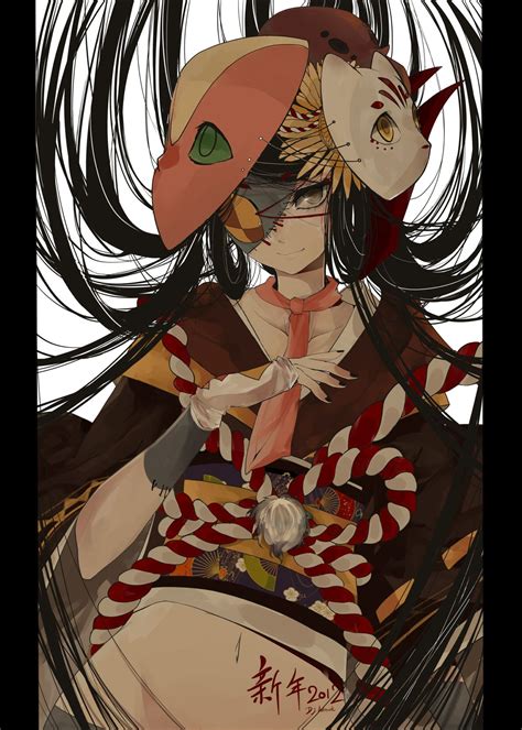 Anime Fox Spirit Mask Hot Girl Hd Wallpaper