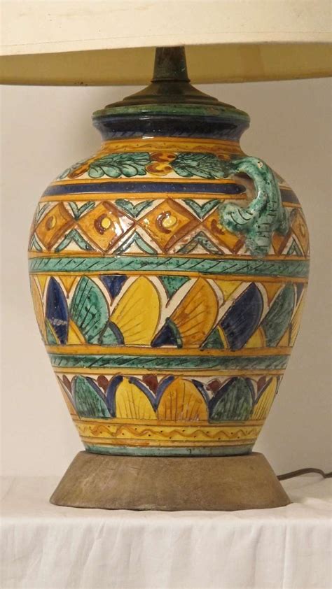 Italian Pottery Lamp At 1stdibs Italian Ceramic Lamps Italian