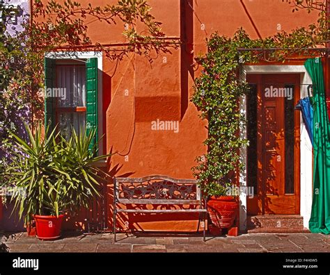 Painted Orange House Hi Res Stock Photography And Images Alamy