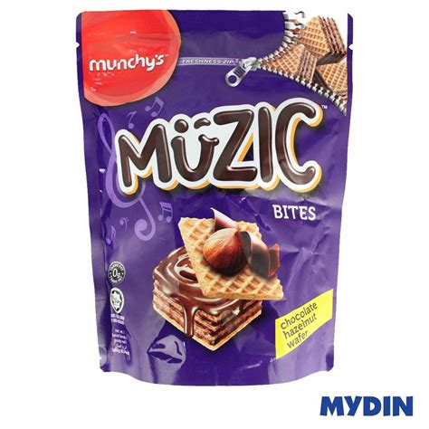 Munchys Muzic Bites Chocolate Hazelnut Wafer Cubes 180g Shopee Malaysia