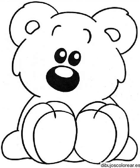Dibujos para colorear faciles, Osos para dibujar, Dibujos fáciles