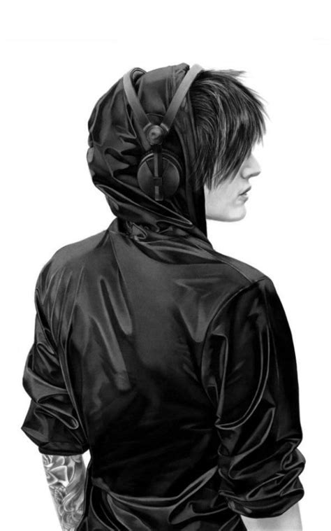 Yanni Floros Headphones Art Emo Art Anime