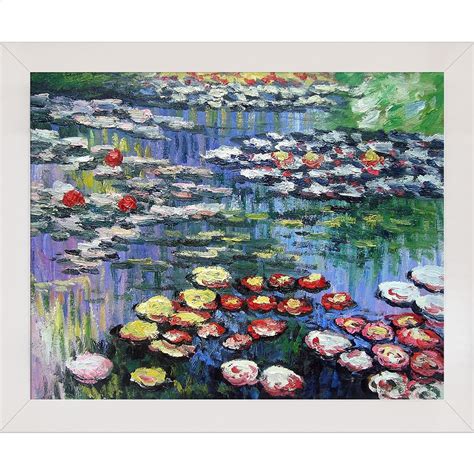 Shop Claude Monet Water Lilies Hand Painted Framed Canvas Art Free
