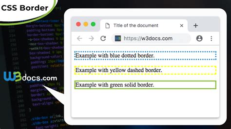 Check spelling or type a new query. CSS Border | Border Width | Border Color