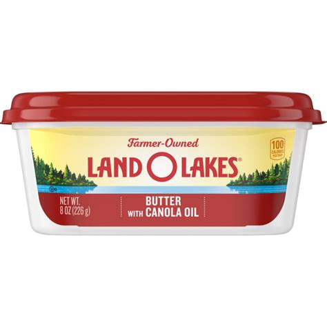 Land O Lakes Butter Spread With Canola Oil 8oz Tub Garden Grocer
