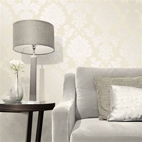 Add An Elegant Touch To Any Room With This Gold Glitter Damask